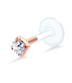 Labrets Push-in with Round Cut LA-112